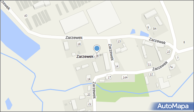 Zarzewek, Zarzewek, 16, mapa Zarzewek