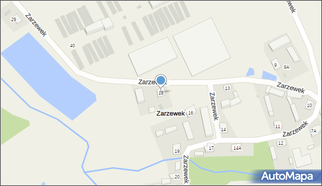 Zarzewek, Zarzewek, 18, mapa Zarzewek