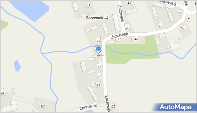 Zarzewek, Zarzewek, 20, mapa Zarzewek