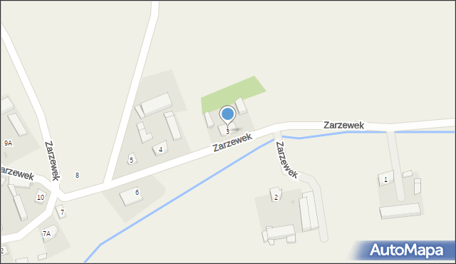 Zarzewek, Zarzewek, 3, mapa Zarzewek