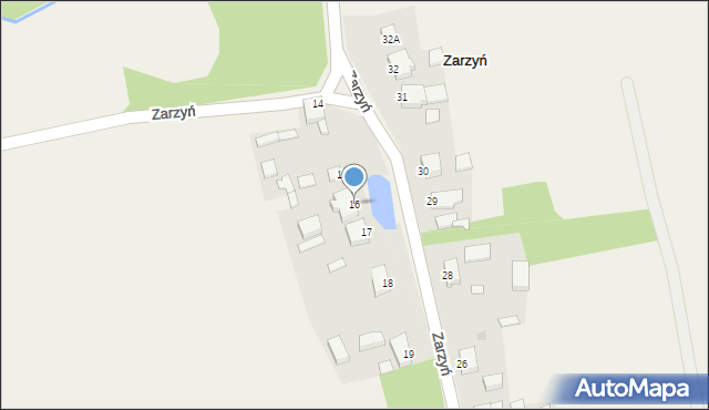 Zarzyń, Zarzyń, 16, mapa Zarzyń