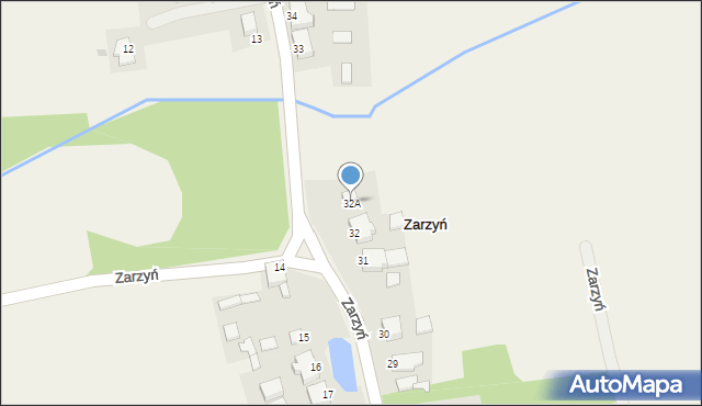 Zarzyń, Zarzyń, 32A, mapa Zarzyń
