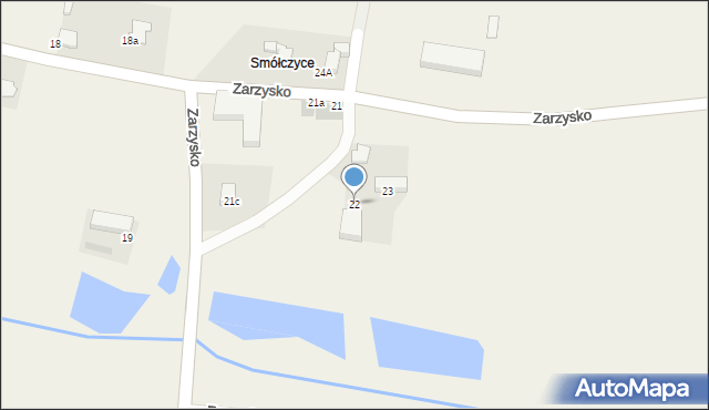 Zarzysko, Zarzysko, 22, mapa Zarzysko