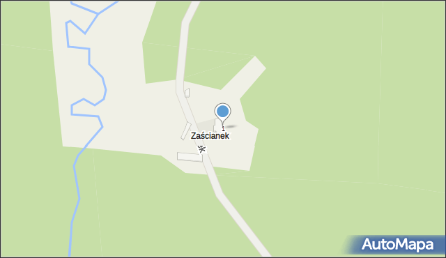 Zaścianek, Zaścianek, 1, mapa Zaścianek