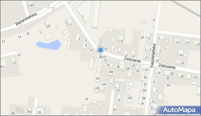 Zaścianki, Zaścianki, 10a, mapa Zaścianki
