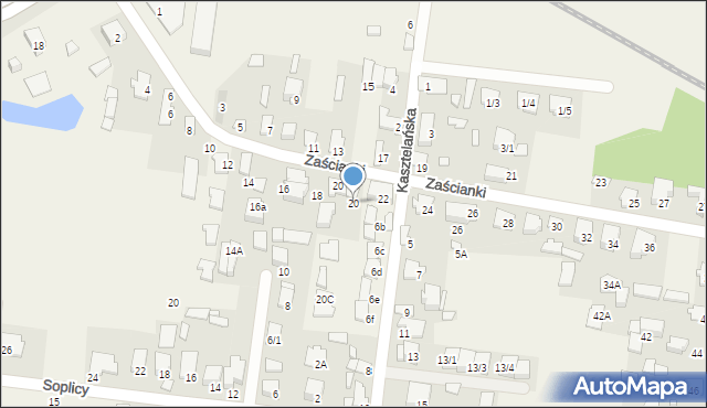 Zaścianki, Zaścianki, 20, mapa Zaścianki