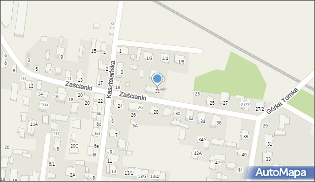 Zaścianki, Zaścianki, 21, mapa Zaścianki