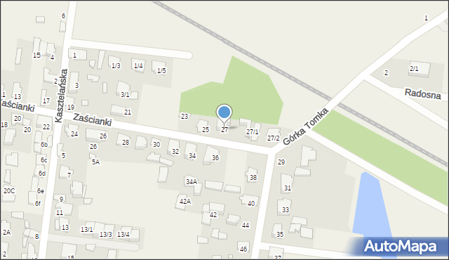 Zaścianki, Zaścianki, 27, mapa Zaścianki