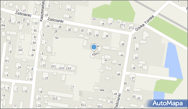 Zaścianki, Zaścianki, 42A, mapa Zaścianki