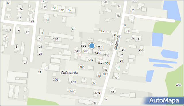 Zaścianki, Zaścianki, 54/4, mapa Zaścianki