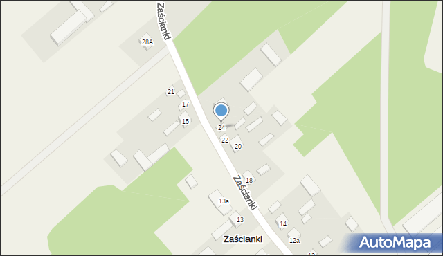 Zaścianki, Zaścianki, 24, mapa Zaścianki