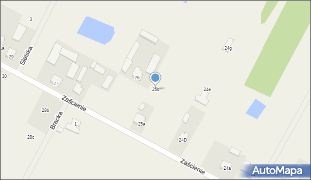Zaścienie, Zaścienie, 25b, mapa Zaścienie