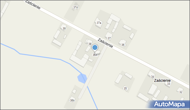 Zaścienie, Zaścienie, 36A, mapa Zaścienie