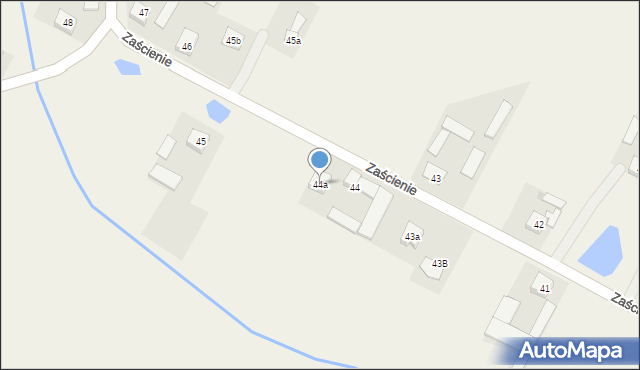 Zaścienie, Zaścienie, 44a, mapa Zaścienie