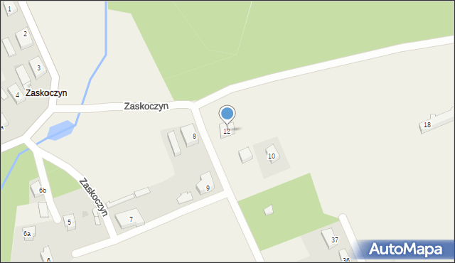 Zaskoczyn, Zaskoczyn, 12, mapa Zaskoczyn