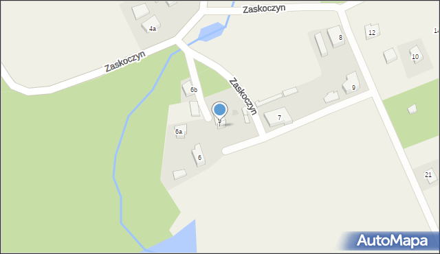 Zaskoczyn, Zaskoczyn, 5a, mapa Zaskoczyn
