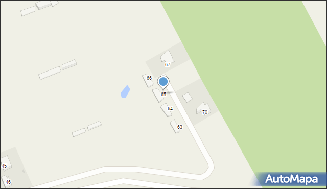 Zaskoczyn, Zaskoczyn, 65, mapa Zaskoczyn