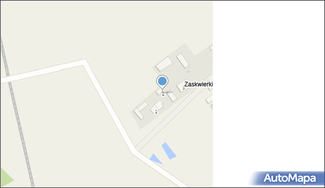 Zaskwierki, Zaskwierki, 2, mapa Zaskwierki