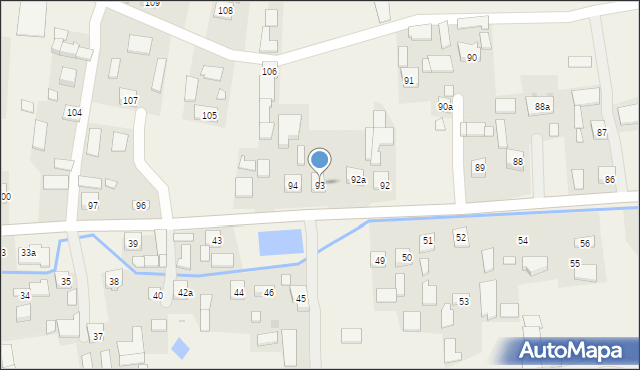 Zasów, Zasów, 93, mapa Zasów