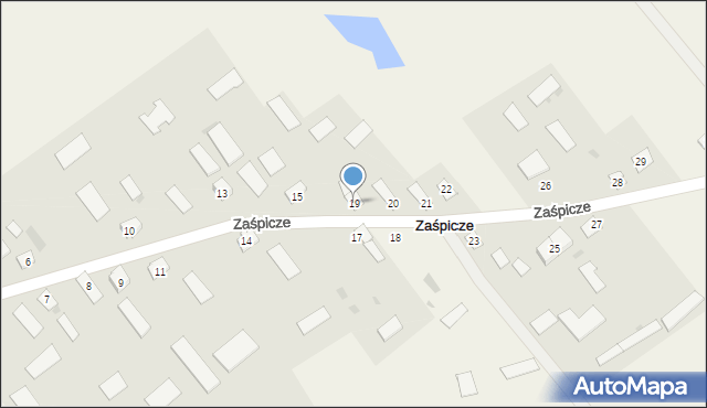 Zaśpicze, Zaśpicze, 19, mapa Zaśpicze