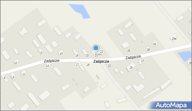 Zaśpicze, Zaśpicze, 21, mapa Zaśpicze