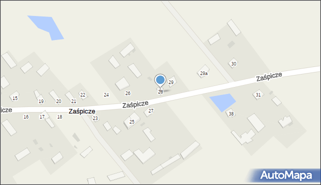 Zaśpicze, Zaśpicze, 28, mapa Zaśpicze