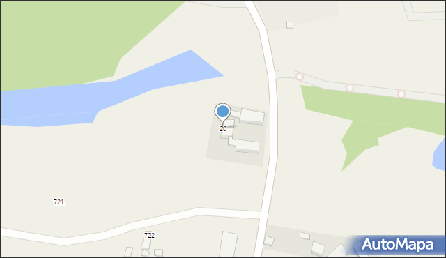 Zastań, Zastań, 20, mapa Zastań