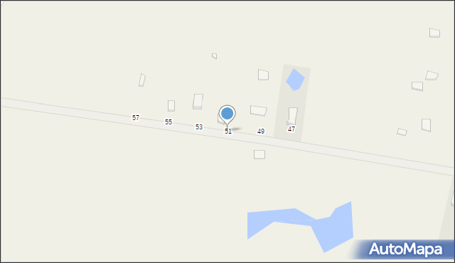 Zastań, Zastań, 51, mapa Zastań