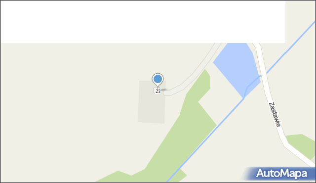 Zastawie, Zastawie, 23, mapa Zastawie