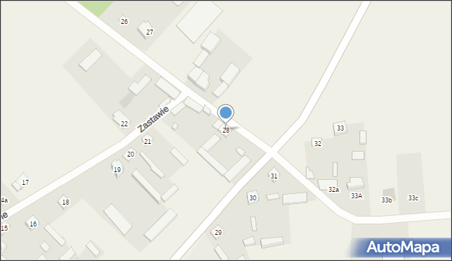 Zastawie, Zastawie, 28, mapa Zastawie