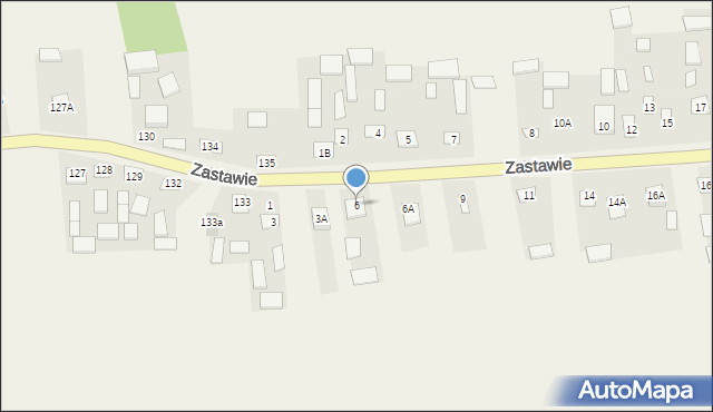 Zastawie, Zastawie, 6, mapa Zastawie