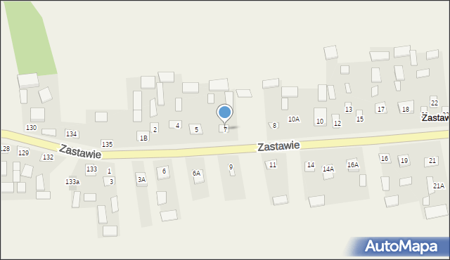 Zastawie, Zastawie, 7, mapa Zastawie