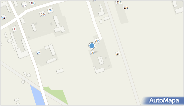 Zastawie, Zastawie, 25, mapa Zastawie