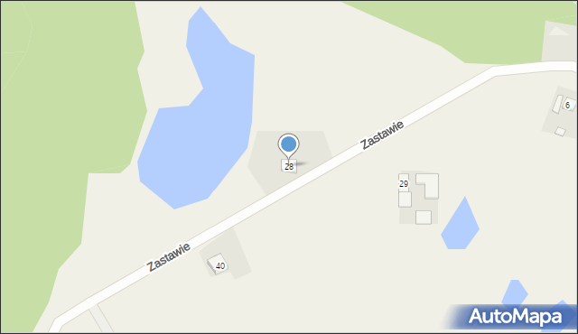 Zastawie, Zastawie, 28, mapa Zastawie