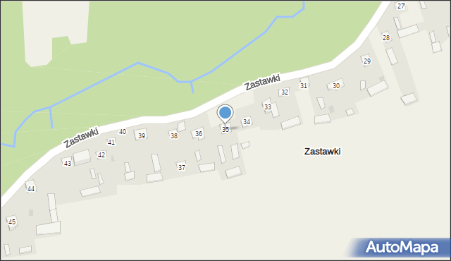 Zastawki, Zastawki, 35, mapa Zastawki