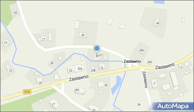 Zastawno, Zastawno, 30, mapa Zastawno