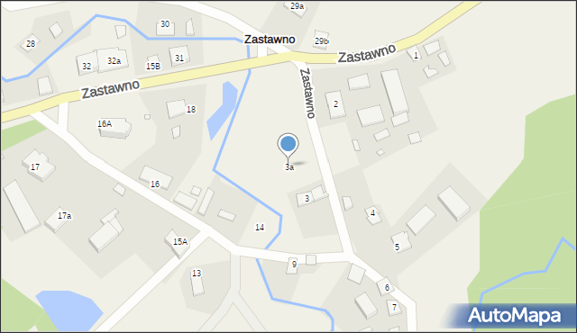 Zastawno, Zastawno, 3a, mapa Zastawno