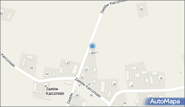 Zastów Karczmiski, Zastów Karczmiski, 42A, mapa Zastów Karczmiski