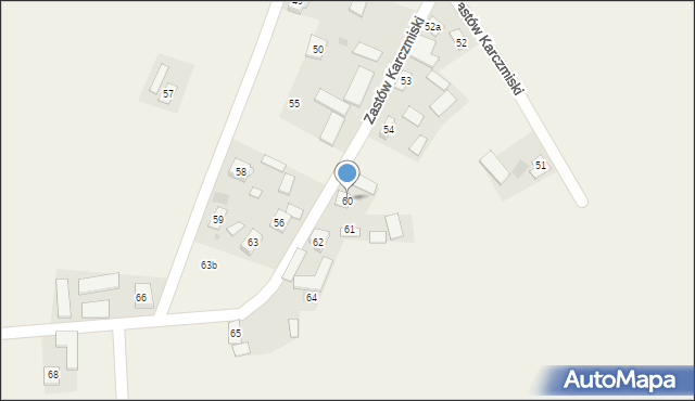 Zastów Karczmiski, Zastów Karczmiski, 60, mapa Zastów Karczmiski