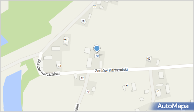 Zastów Karczmiski, Zastów Karczmiski, 70, mapa Zastów Karczmiski