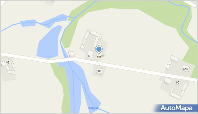 Zastronie, Zastronie, 68a, mapa Zastronie