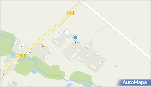 Zastruże, Zastruże, 9, mapa Zastruże