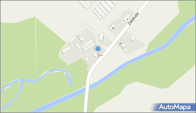 Zastruże, Zastruże, 2, mapa Zastruże