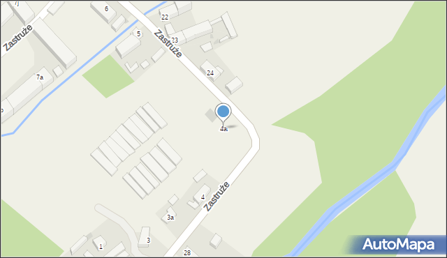 Zastruże, Zastruże, 4a, mapa Zastruże