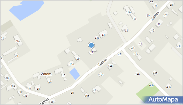 Zatom, Zatom, 14, mapa Zatom