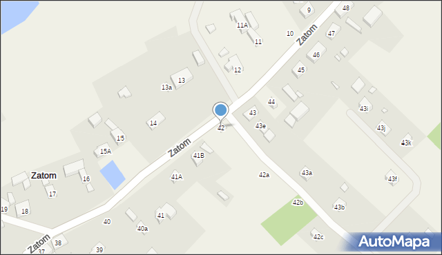 Zatom, Zatom, 42, mapa Zatom