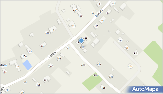 Zatom, Zatom, 43e, mapa Zatom