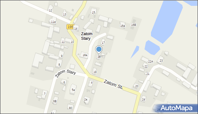 Zatom Stary, Zatom Stary, 18, mapa Zatom Stary