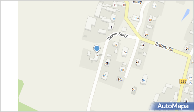 Zatom Stary, Zatom Stary, 7, mapa Zatom Stary
