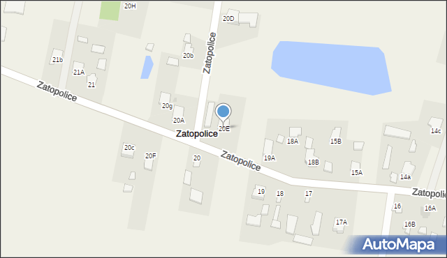 Zatopolice, Zatopolice, 20E, mapa Zatopolice